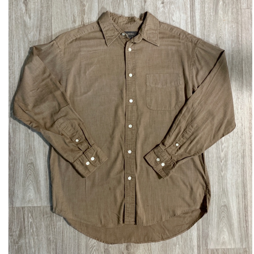 Banana Republic Brown Button Up Classic Fit